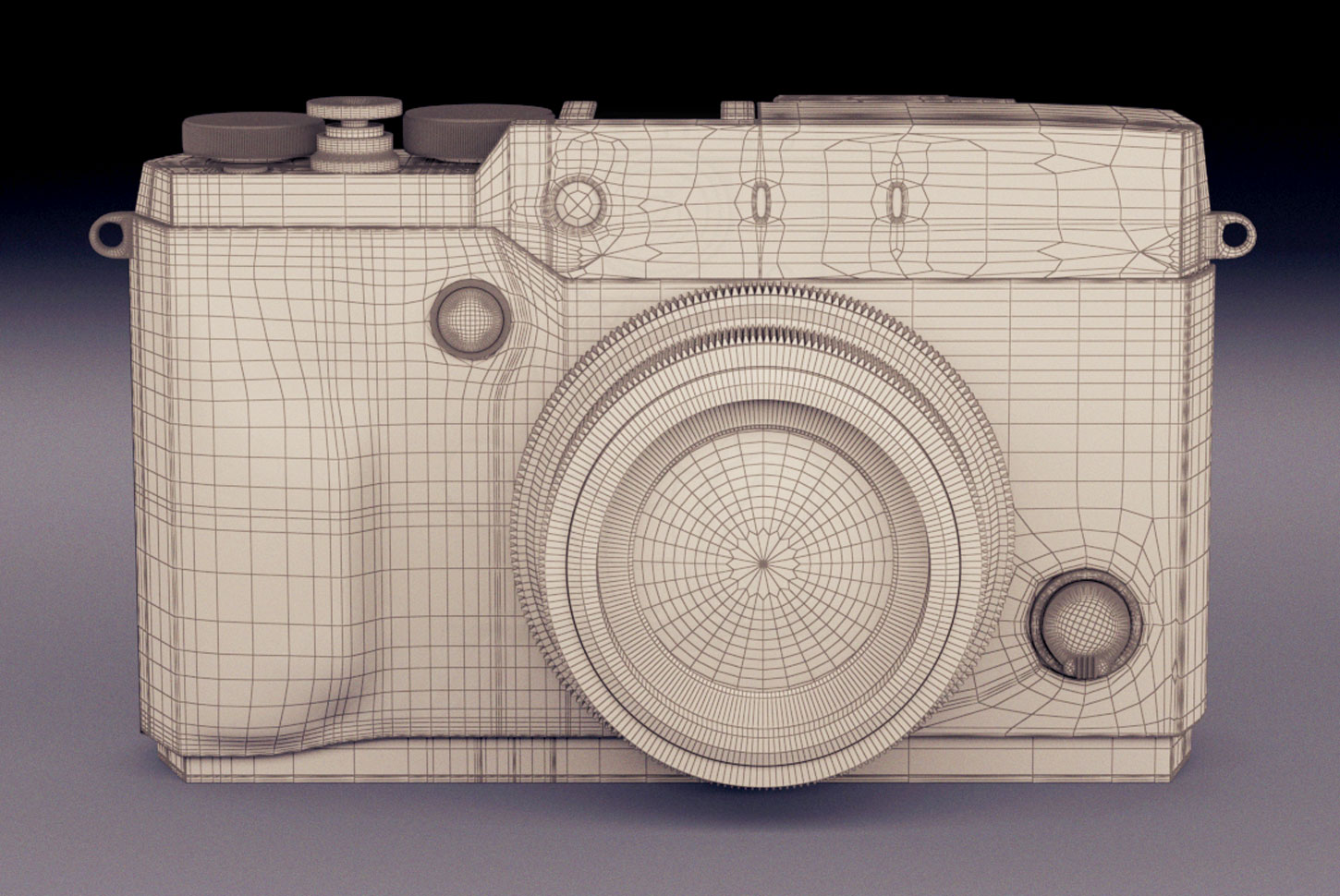 Cámara de Fotos Fujifilm X30 - Diseño 3D para imagen publicitaria